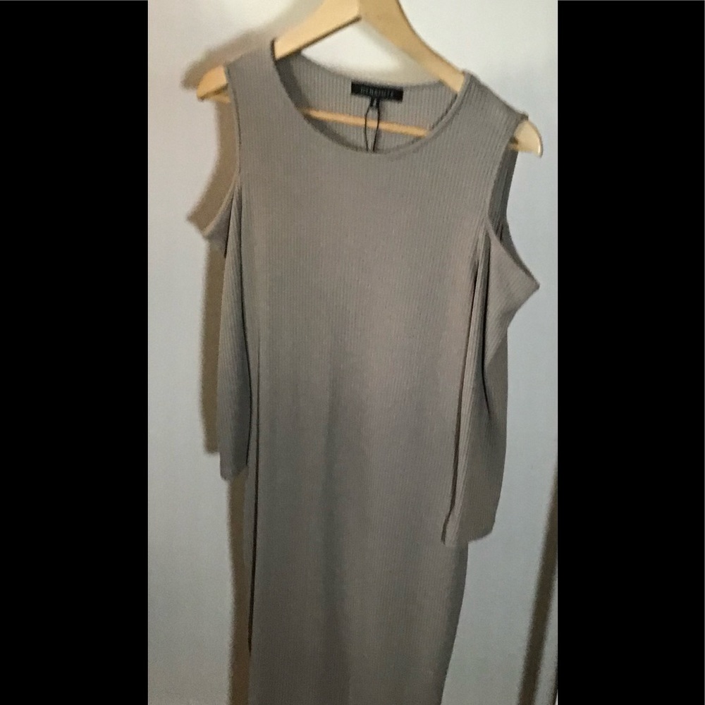 Cold shoulder beige Dynamite dress size M